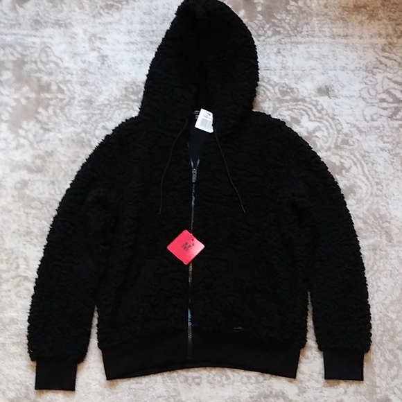 !!NWT!!MARC NEW YORK, BY ANDREW MARC, WOMEN'S BLACK HOODIE, SIZE MED - Picture 1 of 7